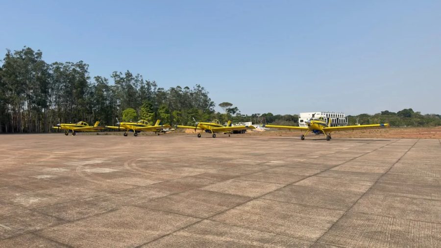 Aviões de combate a incêndios chegam a Santarém para conter fogo no oeste do Pará