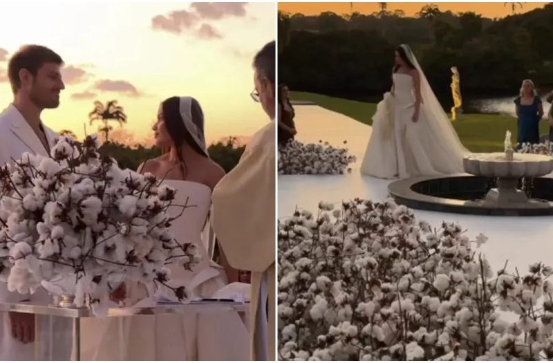 Casamento de Juliette tem algodão e artesanato produzidos na Paraíba