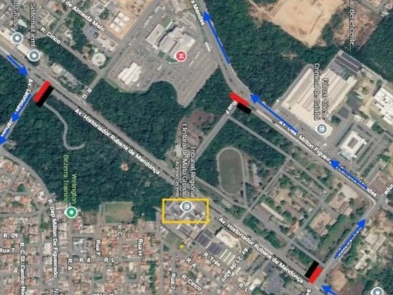 Trânsito em Cuiabá: veja bloqueios no 2º turno das eleições