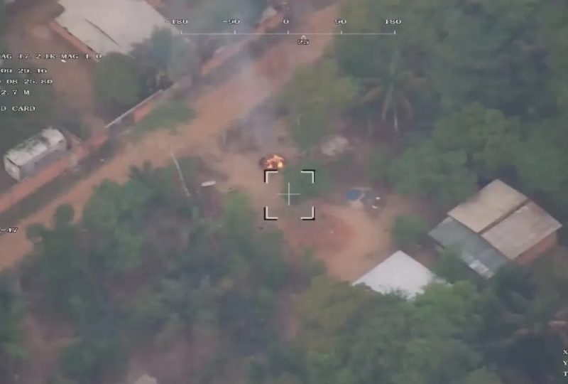 Drone registra incêndio criminoso no interior do Amazonas