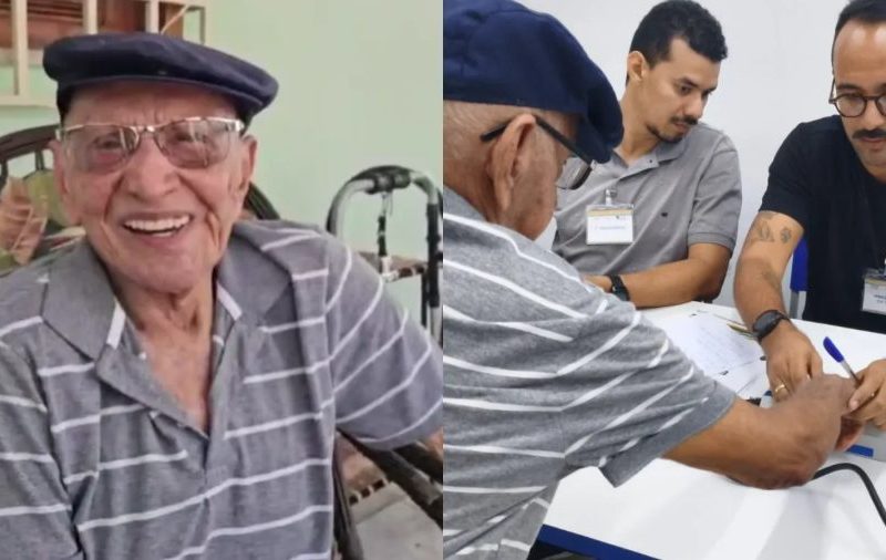 Eleição acirrada faz idoso de 97 anos votar após 25 anos sem ir às urnas no Piauí