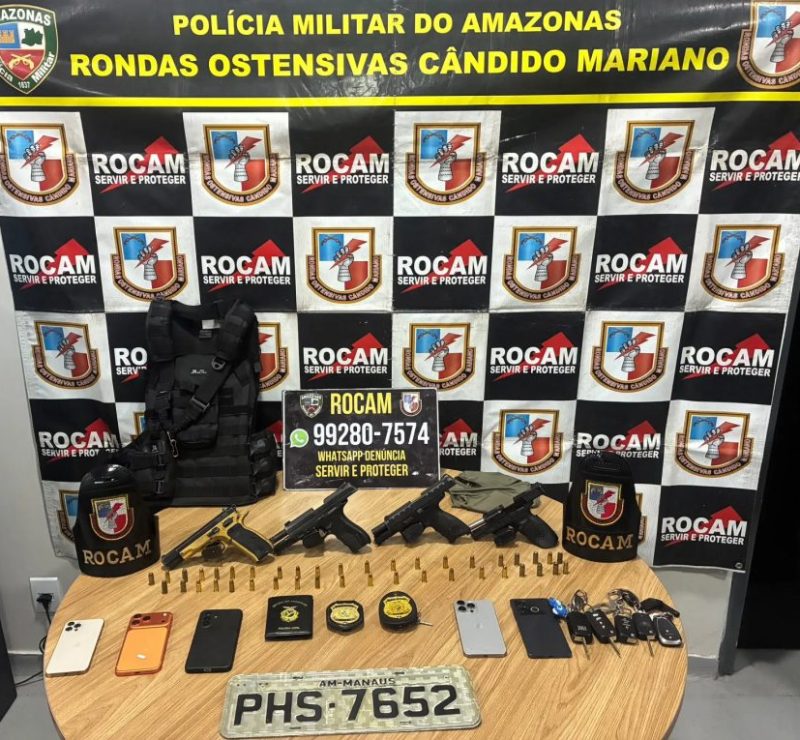 Ex-agente é preso com distintivos e armas da PC-AM em rodovia