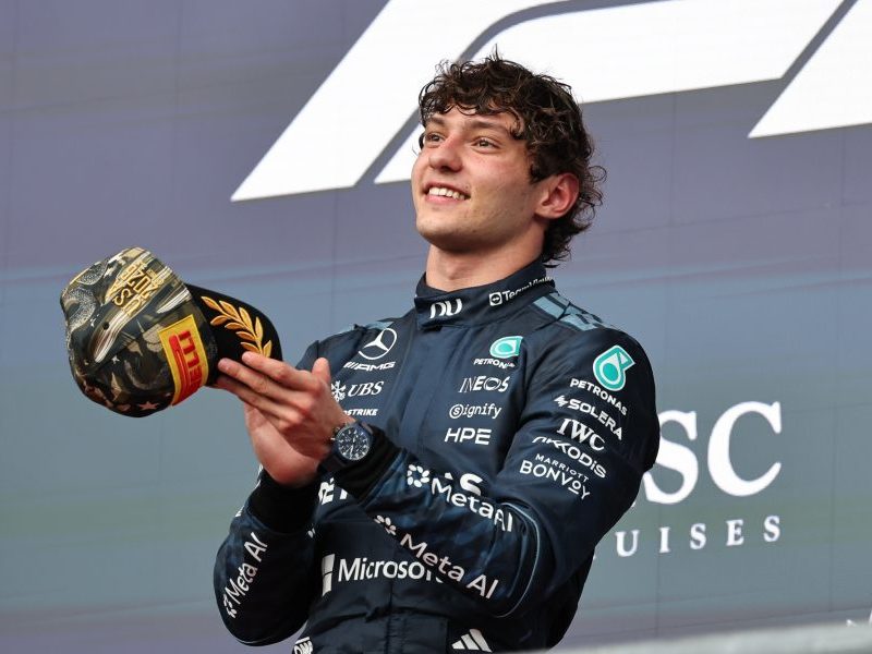 F1: Kimi Antonelli tem 98,8% de chance de ser campeão no GP do México
