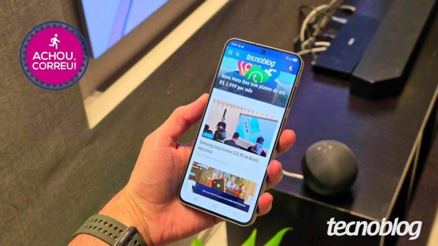 Galaxy S26 FE filma em 8K e está em promoção no Magalu