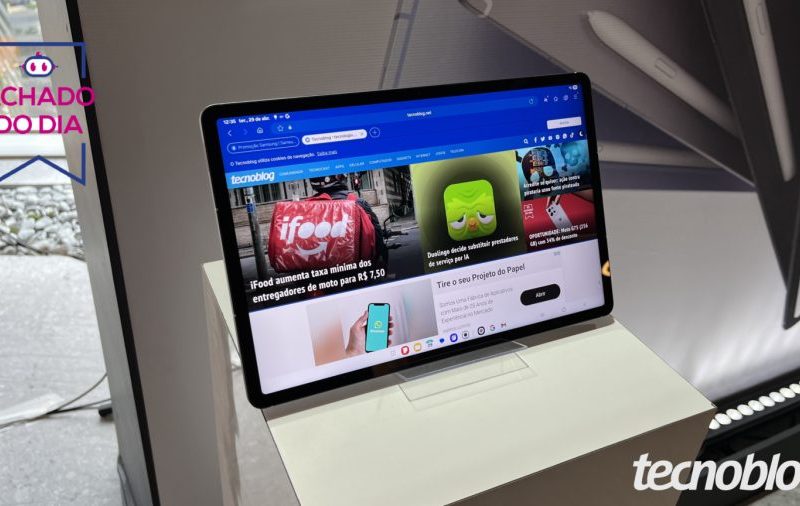 Galaxy Tab S10 FE Plus para trabalhar fica 45% mais barato no Mercado Livre