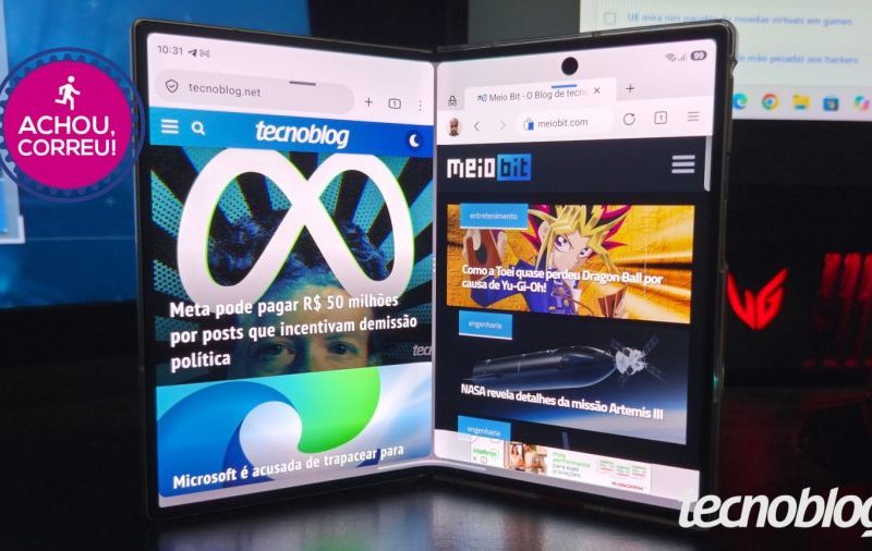 Galaxy Z Fold 8 com novo design chega a quase R$ 2 mil de desconto