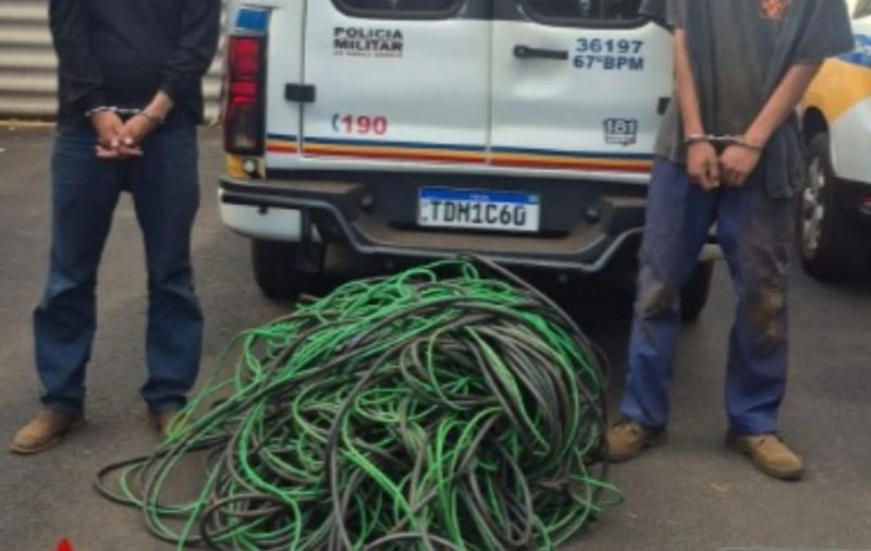 Homem furta 200 kg de fios e acaba preso após ser identificado pela cor da cueca em MG