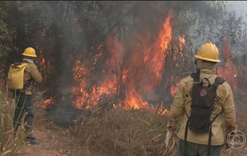 ICMBio leva alimentos de helicóptero a famílias atingidas por incêndio há quase 20 dias em reserva de Altamira