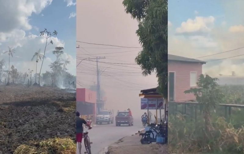 Incêndio em Vitória do Jari é contido após ameaçar residências