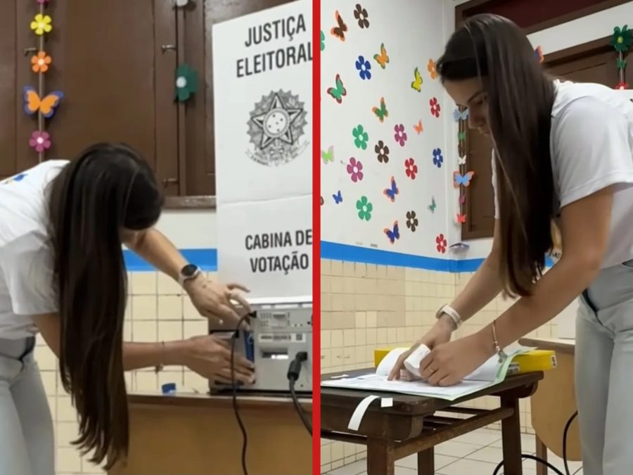Mesária do AC mostra o que é feito após fim da votação e VÍDEO viraliza: 'Experiência muito boa'