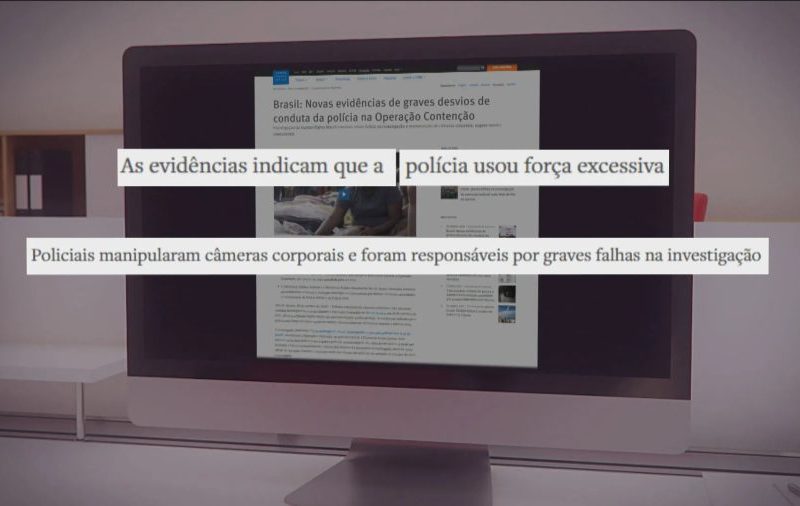 Nenhuma das mortes da megaoperação foi registrada por câmeras corporais analisadas, apontam ONG e Defensoria