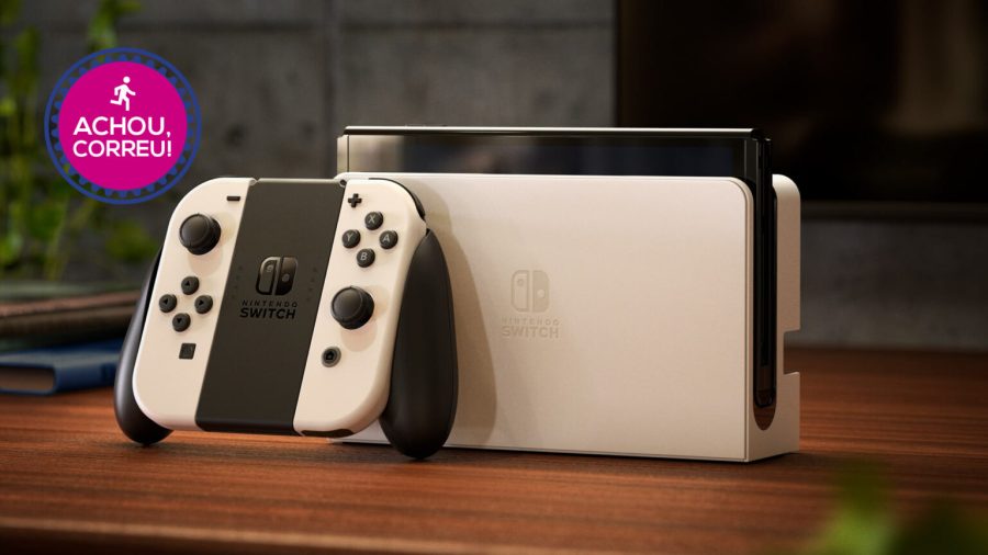 Nintendo Switch OLED em oferta hoje traz cores vivas no modo portátil