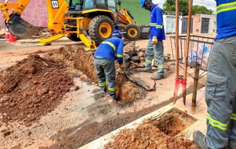 Obras de esgoto interditam parcialmente ruas de cinco bairros de Teresina; veja cronograma