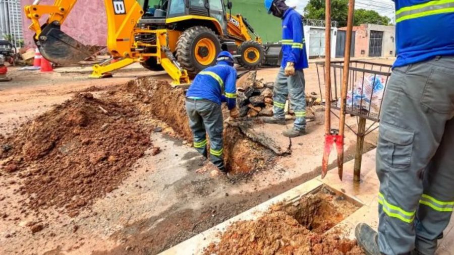 Obras de esgoto interditam parcialmente ruas de cinco bairros de Teresina; veja cronograma