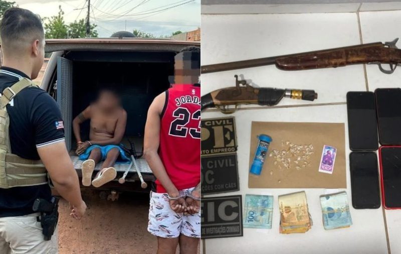 Polícia prende três pessoas e apreende drogas e armas em Codó, no MA