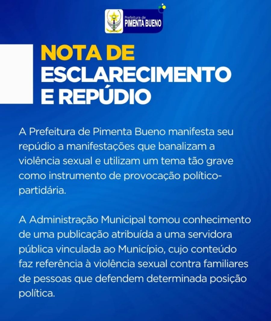 Servidora é exonerada após post desejando que famílias de esquerdistas sejam estupradas em RO; defesa diz que conta foi hackeada