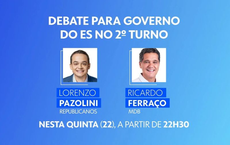 TV Gazeta promove debate entre candidatos ao governo do ES nesta quinta; veja regras e saiba como assistir