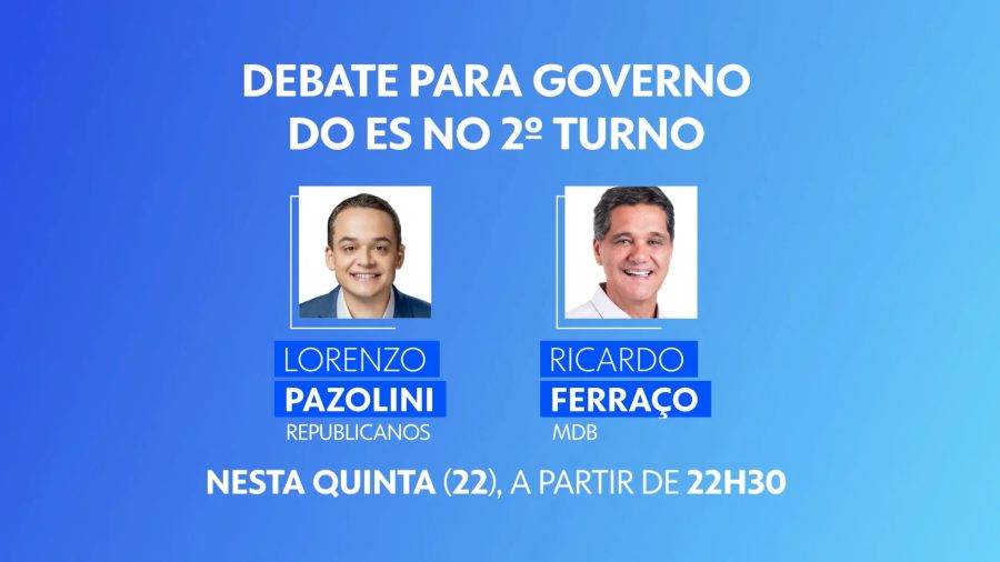 TV Gazeta promove debate entre candidatos ao governo do ES nesta quinta; veja regras e saiba como assistir