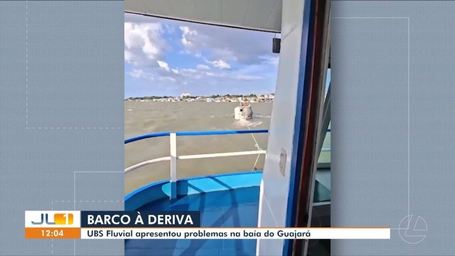 UBS Fluvial fica à deriva na Baía do Guajará, em Belém