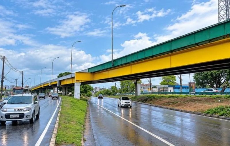 Viaduto na Avenida Mário Ypiranga será interditado durante a madrugada em Manaus a partir desta segunda-feira (26)