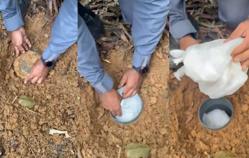 Drogas enterradas em tonéis são apreendidas no ES